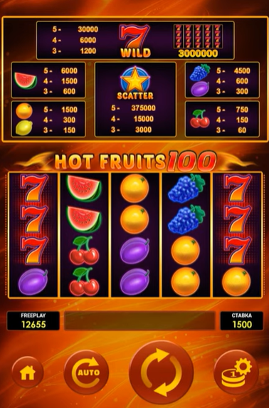 Hot Fruits 100: En iyi meyve temalı slot!