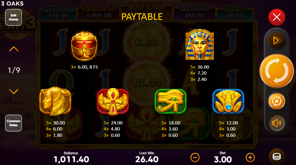 Sun of Egypt 3: Qədim Misir mövzusunda unikal mexanika ilə slot
