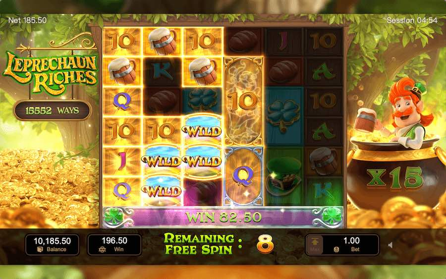 Leprechaun Riches: a unique slot with lots of features and bonuses!